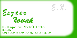 eszter novak business card